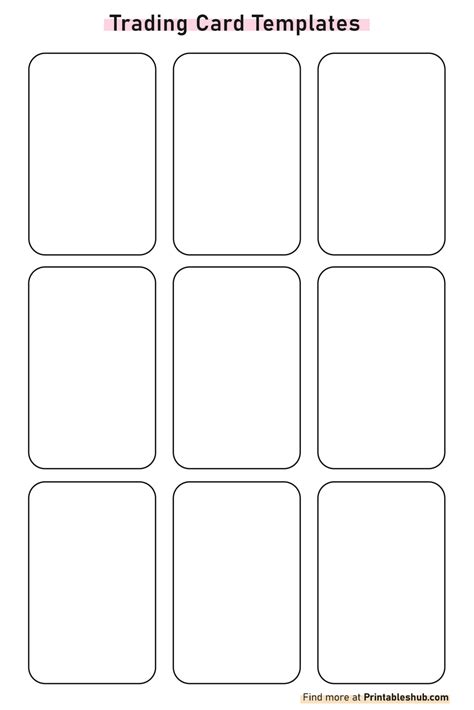 Free Printable Blank Trading Card Templates [PDF Included].